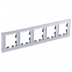 Рамка на 5 постов Systeme Electric AtlasDesign Nature стекло, алюминий &mdash; Multielectrika