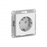 Розетка силовая Systeme Electric AtlasDesign со шторками, 16А, лотос