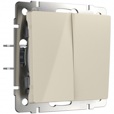 Перекрестный переключатель двухклавишный (слоновая кость) W1123003 &mdash; Multielectrika