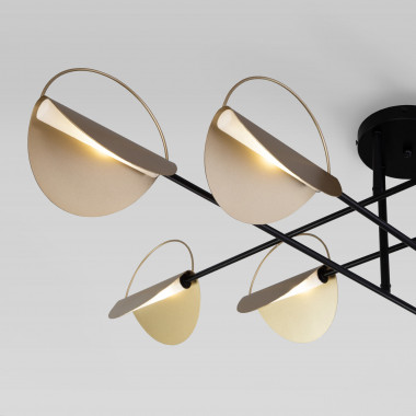 Потолочный светильник 70148/8 черный/золото — Multielectrika