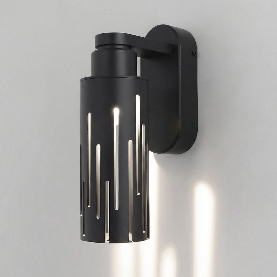 Настенный светодиодный уличный светильник Streak 3000K IP54 35197/W черный фото 1 &mdash; Multielectrika