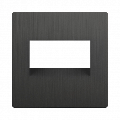 Накладка для двойной розетки Еthernet RJ-45 (графит рифленый) WL04-RJ45+RJ45-CP &mdash; Multielectrika