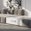 Рамка из поликарбоната на 4 поста Slab белый софт W0042961 фото 3 &mdash; Multielectrika