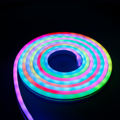 Набор гибкого неона Набор гибкого одностороннего неона 12V 7W 48Led 5050 IP65 RGB, 5м &mdash; Multielectrika