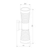 Настенный светодиодный светильник Tube double черный IP54 1502 TECHNO LED фото 19 &mdash; Multielectrika