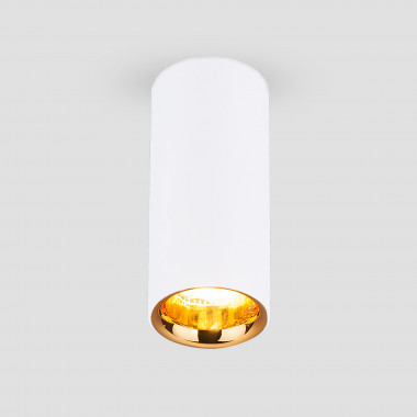 Накладной светодиодный светильник DLR030 12W 4200K белый матовый/золото — Multielectrika