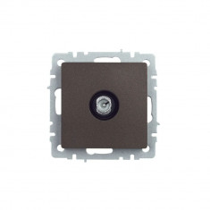 Розетка TV проходная IEK Brite РТВ10-0-БрТБ темная бронза &mdash; Multielectrika