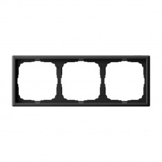 Рамка на 3 поста Systeme Electric ArtGallery универсальная, карбон &mdash; Multielectrika