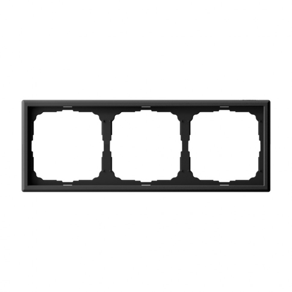 Рамка на 3 поста Systeme Electric ArtGallery универсальная, карбон фото 1 — Multielectrika