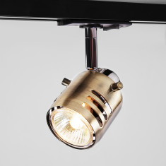 Трековый светильник 20076/4 хром / античная бронза &mdash; Multielectrika