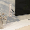 Накладка для двойной розетки Еthernet RJ-45 (перламутровый рифленый) W1191113 фото 3 &mdash; Multielectrika