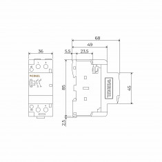 W942M40O/ Контактор модульный 40 A 2NO (2 мод.) W942M40O &mdash; Multielectrika