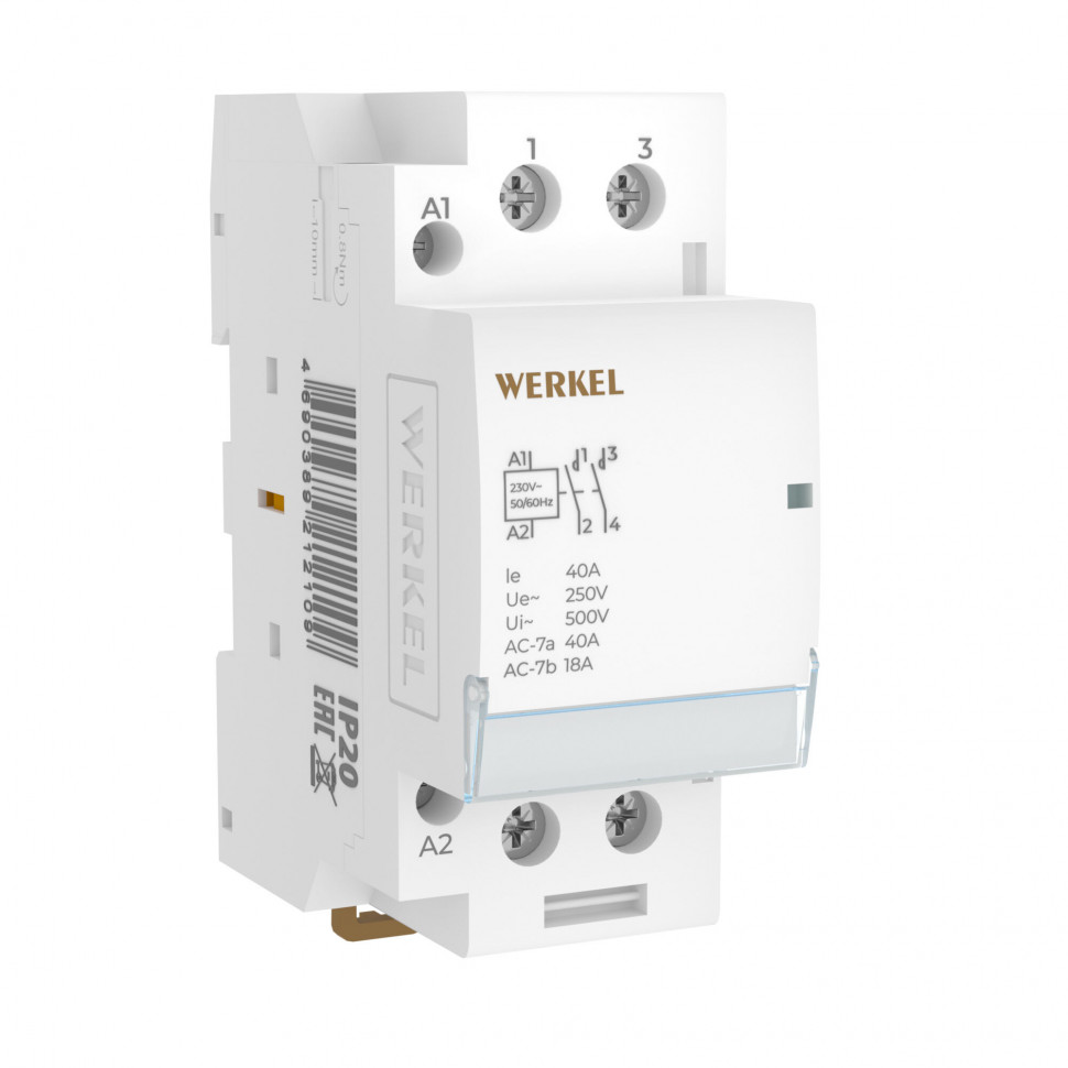 Контактор модульный 40 A 2NO 2 мод. W942M40O фото 1 &mdash; Multielectrika