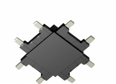 Коннектор крестовой системы SLIM, черный, CN-SLIM-BL-X — Multielectrika