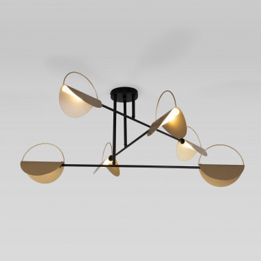 Потолочный светильник 70148/6 черный/золото — Multielectrika