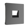 Накладка для телефонной розетки RJ11 (графит рифленый) WL04-RJ-11-CP фото 1 — Multielectrika