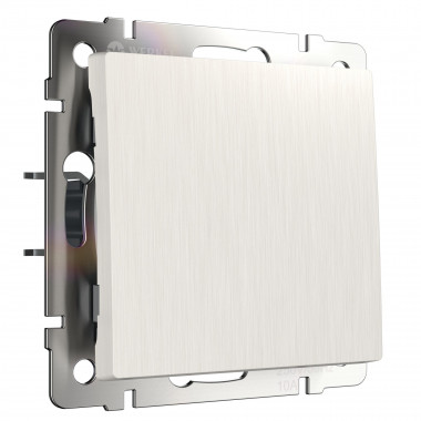 Выключатель одноклавишный проходной (перламутровый рифленый) W1112013 &mdash; Multielectrika