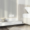 Рамка из поликарбоната на 3 поста Slab белый софт W0032961 фото 3 &mdash; Multielectrika