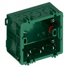 Коробка монтажная Systeme Electric Infinity 87х87х50мм для кладки или бетона стыкуемая, зеленый FSE350000 &mdash; Multielectrika