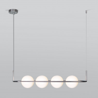 Подвесной светильник со стеклянными плафонами 50089/4 хром — Multielectrika