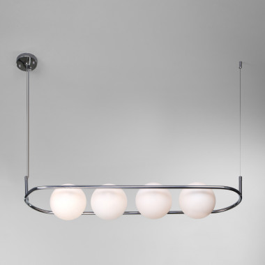 Подвесной светильник со стеклянными плафонами 50089/4 хром — Multielectrika