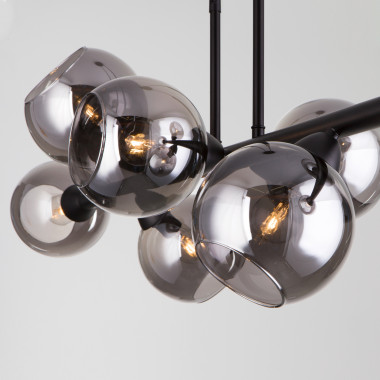 Умный подвесной светильник со стеклянными плафонами 70113/8 дымчатый Smart — Multielectrika