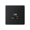 Розетка USB C Systeme Electric ArtGallery 65W, Fast Charge (QC.PD), карбон