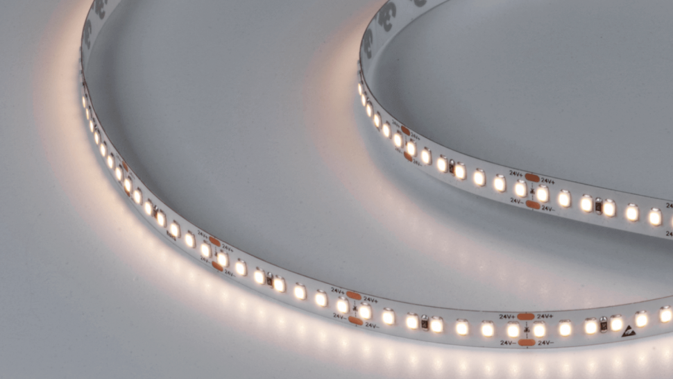 Лента светодиодная DSG 2835 WW 168L-V24-IP33, 2700 K, 840 LED, 17W/m, 5000*10*2 mm фото 1 &mdash; Multielectrika