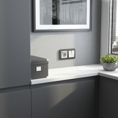 Выключатель двухклавишный проходной с подсветкой (перламутровый рифленый) W1122113 &mdash; Multielectrika