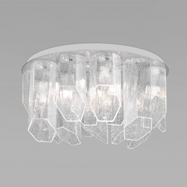 Умный потолочный светильник с плафонами из фактурного стекла 381/10 — Multielectrika