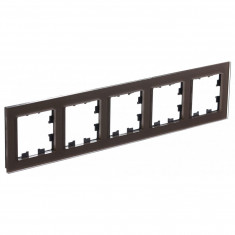 Рамка на 5 постов Systeme Electric AtlasDesign Nature стекло, мокко &mdash; Multielectrika