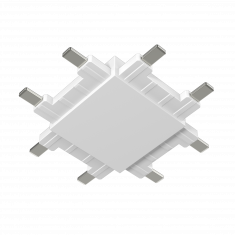 Коннектор крестовой системы SLIM, белый, CN-SLIM-WH-X &mdash; Multielectrika