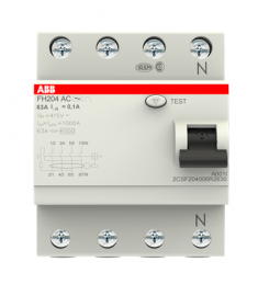 УЗО ABB FH204 AC-63/0,1 тип AC 63A 100mA 2CSF204006R2630 &mdash; Multielectrika