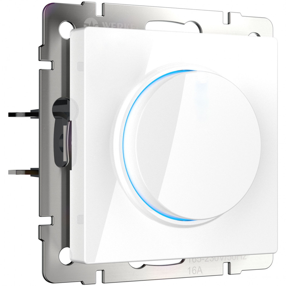 Диммер с подсветкой (белый) W1142101 фото 1 &mdash; Multielectrika