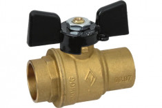 Kран шаровой Bugatti под пайку, ф35 DN32 PN25 217 02170027 &mdash; Multielectrika