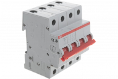 Рубильник 4-полюсный ABB SHD204/25 рычаг красный 2CDD274111R0025 &mdash; Multielectrika