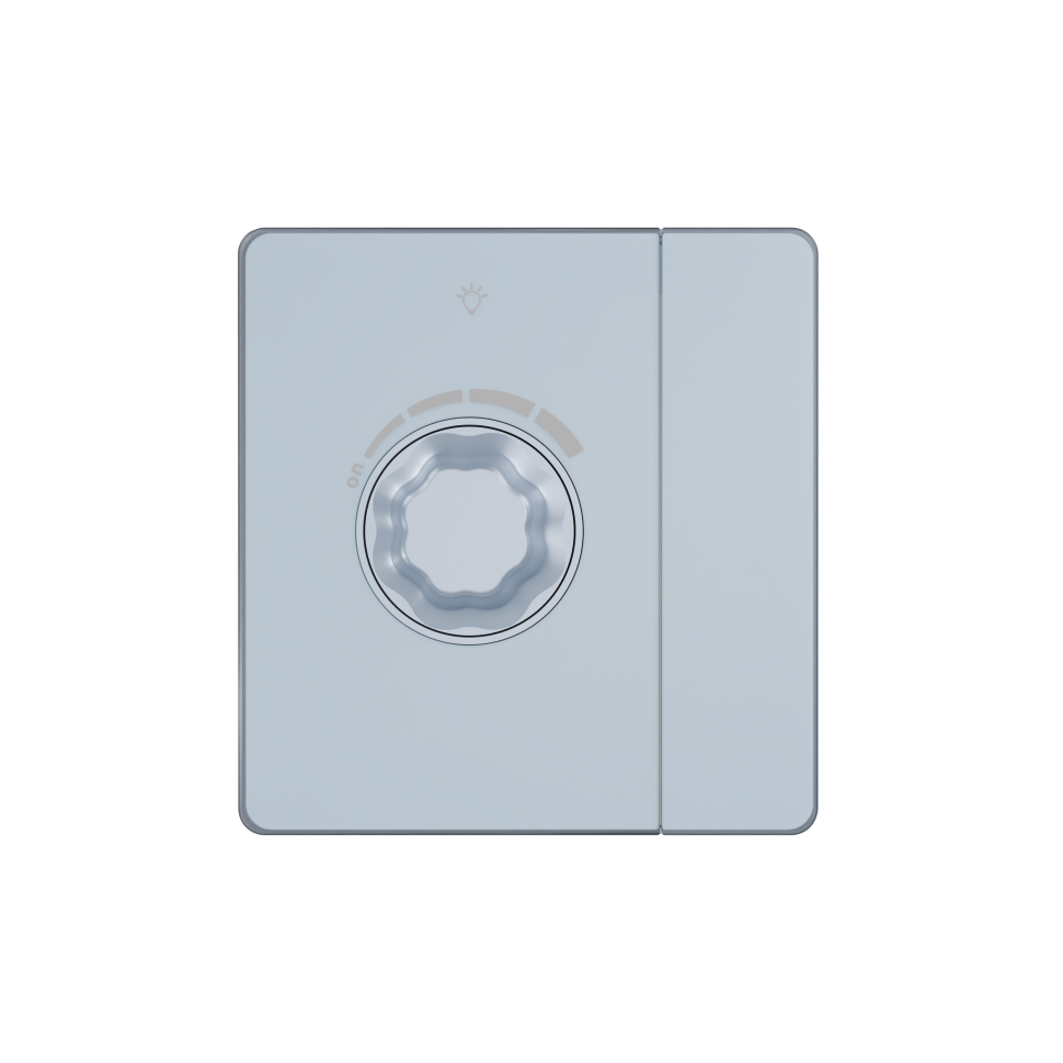 Systeme Infinity, Светорегулятор TRIAC c выключателем 300Вт (250В), FSE001121, Стальное небо фото 1 &mdash; Multielectrika