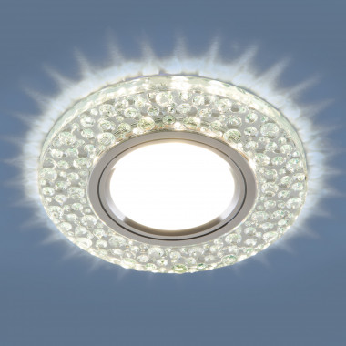 Встраиваемый точечный светильник с LED подсветкой 2224 MR16 CL прозрачный — Multielectrika