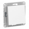 Переключатель одноклавишный Systeme Electric AtlasDesign Aqua IP44, белый