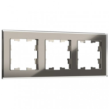 Рамка на 3 поста IEK Brite РУ-3-2-БрД стекло дымчатый — Multielectrika
