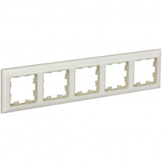 Рамка на 5 поста IEK Brite РУ-5-Бр бежевый/жемчужный &mdash; Multielectrika