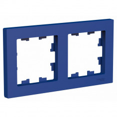 Рамка на 2 поста Systeme Electric AtlasDesign универсальная, аквамарин &mdash; Multielectrika