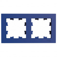 Рамка на 2 поста Systeme Electric AtlasDesign универсальная, аквамарин &mdash; Multielectrika