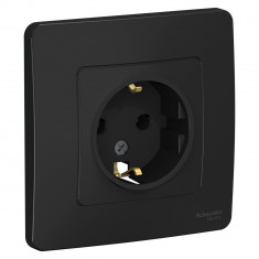 Розетка силовая Systeme Electric Blanca антрацит 16А &mdash; Multielectrika