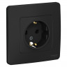 Розетка силовая Systeme Electric Blanca антрацит 16А