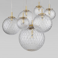 Подвесной светильник со стеклянными плафонами 4608 Cadix Gold &mdash; Multielectrika