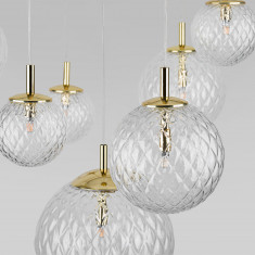 Подвесной светильник со стеклянными плафонами 4608 Cadix Gold &mdash; Multielectrika