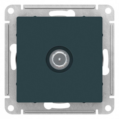 Розетка TV Schneider Electric Atlas Design оконечная, изумруд — Multielectrika