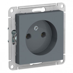 Розетка силовая Schneider Electric Atlas Design без заземления, грифель &mdash; Multielectrika