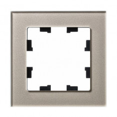 Рамка на 1 пост Schneider Electric Atlas Design Nature шампань стекло &mdash; Multielectrika